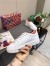 Louis Vuitton White Time Out Sneakers with Pink Printed