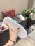 Louis Vuitton White Time Out Sneakers with Blue Printed