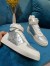 Louis Vuitton Boombox Sneaker Boots In Silver Metallic Leather