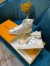 Louis Vuitton Boombox Sneaker Boots In Silver Metallic Leather