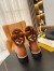 Louis Vuitton Brown Territory Flat Ranger Boots with Shearling