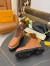 Louis Vuitton Brown Territory Flat Ranger Boots with Shearling