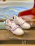 Louis Vuitton Men's LV Trainer Sneakers In White/Purple Calfskin