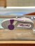 Louis Vuitton Men's LV Trainer Sneakers In White/Purple Calfskin