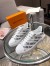 Louis Vuitton Time Out Sneakers In Black Printed Leather