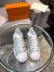 Louis Vuitton Time Out Sneakers In Black Printed Leather