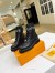 Louis Vuitton Territory Flat Ranger Boots In Black Leather
