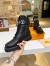 Louis Vuitton Territory Flat Ranger Boots In Black Leather