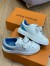 Louis Vuitton Time Out Sneakers with Blue Signature Back