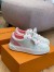 Louis Vuitton Time Out Sneakers with Pink Signature Back