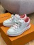 Louis Vuitton Time Out Sneakers with Pink Signature Back