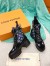 Louis Vuitton Laureate Platform Desert Boots In Monogram Denim
