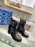 Louis Vuitton Metropolis Flat Ranger Boots In Monogram Denim