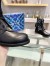 Louis Vuitton Metropolis Flat Ranger Boots In Monogram Denim