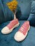 Louis Vuitton LV Squad Sneakers In Pink Monogram Denim
