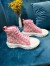 Louis Vuitton LV Squad Sneaker Boots In Pink Monogram Denim