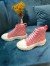 Louis Vuitton LV Squad Sneaker Boots In Pink Monogram Denim