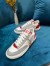 Louis Vuitton Charlie Sneakers In White Leather With Red Detail