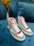 Louis Vuitton White Charlie Sneaker Boots With Red Detail