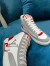 Louis Vuitton White Charlie Sneaker Boots With Red Detail