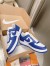 Louis Vuitton And Nike Air Force 1 Sneakers In Blue/White