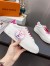 Louis Vuitton Time Out Sneakers with Fuchsia Printed