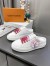Louis Vuitton Time Out Open Back Sneakers with Fuchsia Printed 
