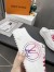 Louis Vuitton Time Out Open Back Sneakers with Fuchsia Printed 