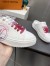 Louis Vuitton Time Out Open Back Sneakers with Fuchsia Printed 