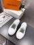 Louis Vuitton Time Out Open Back Sneakers with Green Printed 