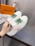 Louis Vuitton Time Out Open Back Sneakers with Green Printed 