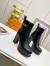 Louis Vuitton Fame Platform Ankle Boots In Black Calfskin