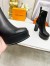 Louis Vuitton Fame Platform Ankle Boots In Black Calfskin