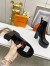Louis Vuitton Fame Platform Ankle Boots In Black Calfskin