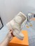 Louis Vuitton Territory Flat Ranger Boots In Cream Leather with Wool