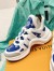 Louis Vuitton LV Archlight Sneakers In Blue Monogram velvet