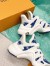 Louis Vuitton LV Archlight Sneakers In Blue Monogram velvet