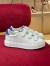 Louis Vuitton Time Out Velcro Sneakers with Blue Velvet Heel