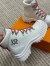 Louis Vuitton Ruby Flat Ranger Boots In White Leather