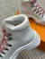 Louis Vuitton Ruby Flat Ranger Boots In White Leather