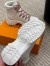 Louis Vuitton Ruby Flat Ranger Boots In White Leather