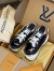 Louis Vuitton Women's Run 55 Sneakers In Black Technical Materials