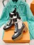 Louis Vuitton Laureate Platform Desert Boots In Grey Suede Leather