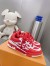 Louis Vuitton LV Skate Sneakers in Red Mix Materials