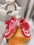 Louis Vuitton LV Skate Sneakers in Red Mix Materials
