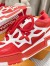 Louis Vuitton LV Skate Sneakers in Red Mix Materials
