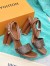 Louis Vuitton Silhouette Sandals in Monogram Canvas with Studs 