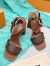 Louis Vuitton Silhouette Sandals in Monogram Canvas with Studs 