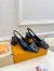 Louis Vuitton Shake Slingback Pumps 55mm In Black Patent Calfskin
