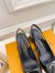 Louis Vuitton Shake Slingback Pumps 55mm In Black Patent Calfskin